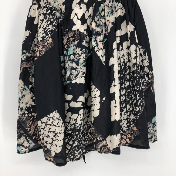 ACNE Studios Black Tan  Printed Ballerina Silk Backless Dress 2010 34 (XS) - Picture 11 of 16